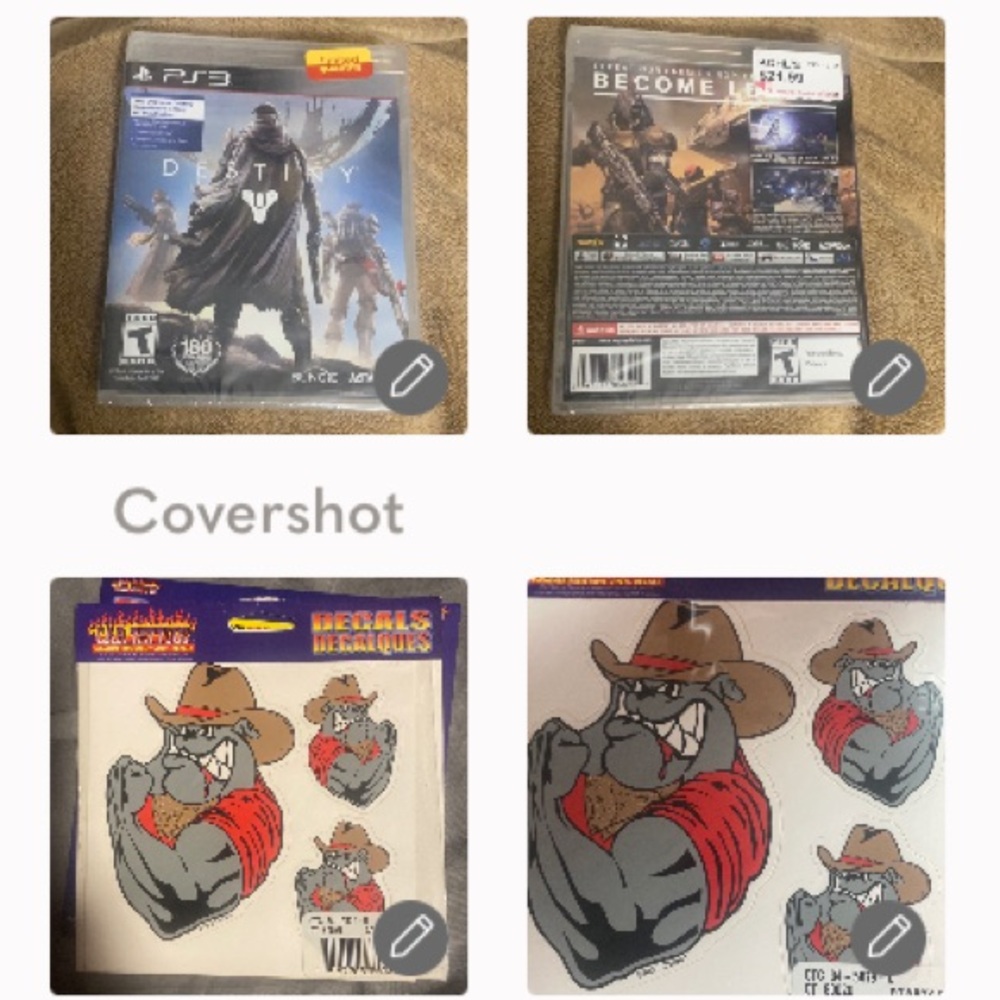 Destiny PS3 rated teen game -Activision⭐️+2 NIP=6🐾💪🏼car decals